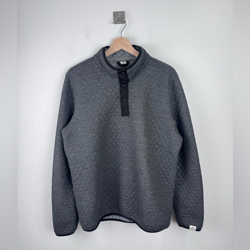 Marine Layer Men Corbet Quilted Reversible Pullover Size Medium